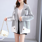 Mink Fur Women's Coat Wear Loose All-matching Thick Knit Cardigan