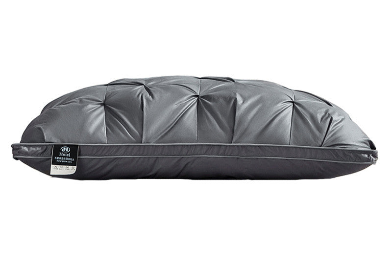 A Pair Of Feather Pillows And White Goose Single Neck Guards