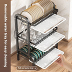 Kitchen Storage Bowl Dish Plate Storage Rack