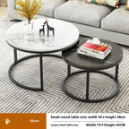 Coffee Table Living Room Creative Round Suit Wrought Iron Tea Table