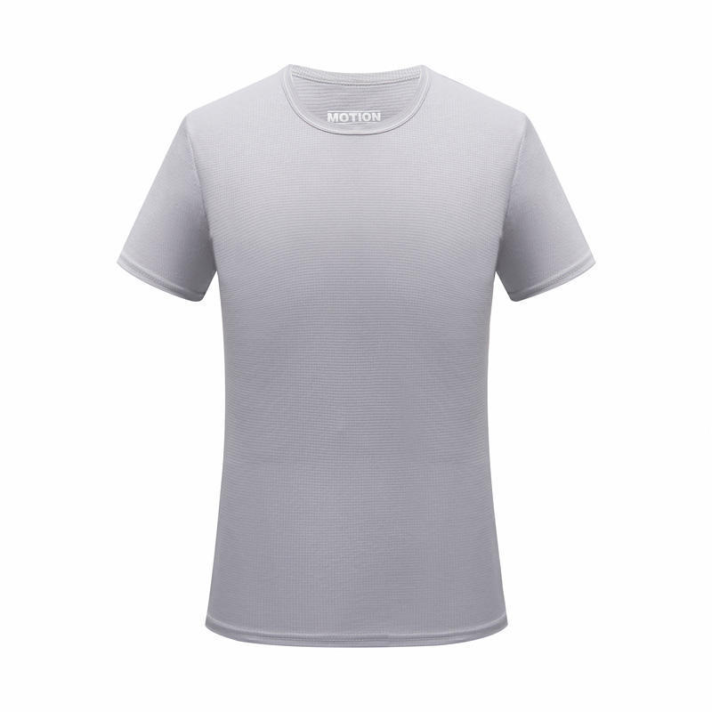 Ice Silk Small Checkered Sports Quick-drying Short-sleeved T-shirt