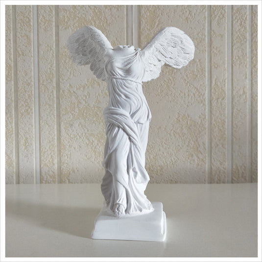 14cm High Resin Victory Statuette In Nordic Style