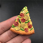 3D Creative Resin Artificial Food Food Crafts Spot Beijing Roast Duck Pizza Hot Dog Bread Hamburger Resin Refrigerator Magnet - Grand Goldman