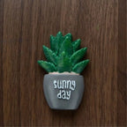 3D Cute Cartoon Korean Refrigerator Magnetic Stickers Tropical Plant Cactus Vase Refrigerator Magnet Kitchen Home Decoraion - Grand Goldman