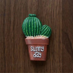 3D Cute Cartoon Korean Refrigerator Magnetic Stickers Tropical Plant Cactus Vase Refrigerator Magnet Kitchen Home Decoraion - Grand Goldman