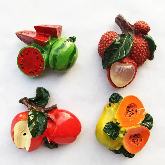 3D Cute Magnets for Fridge Imitation Fruit Fridge Magnetic Stickers Children's Early Education Home Kitchen Decor Accessories - Grand Goldman