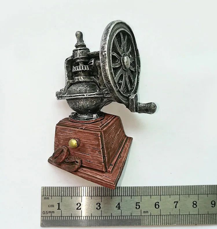 3D Magnets Stickers British American Retro Brazilian Coffee Machine Coffee Pot Relief Resin Refrigerator Magnets Home Decoration - Grand Goldman