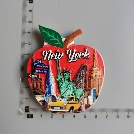 3D NordicTourism New Orleans Las Vegas New Denmark Spain Resin Stereo Refrigerator Stickers - Grand Goldman