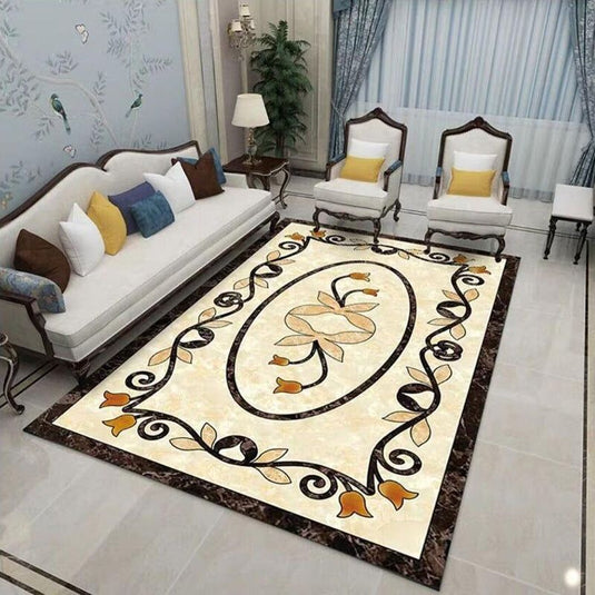 3D Printing And Dyeing Floor Mat Carpet Bedroom Sofa Coffee Table Carpet - Grand Goldman