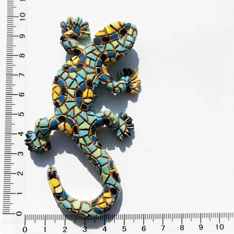 3D Spanish Dominican Republic Tourism Commemorative Lizard Gecko Refrigerator Magnets Fridge Sticker for Home Decor - Grand Goldman