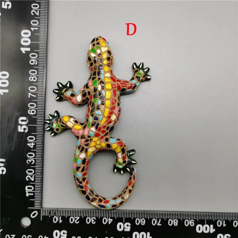 3D Spanish Dominican Republic Tourism Commemorative Lizard Gecko Refrigerator Magnets Fridge Sticker for Home Decor - Grand Goldman