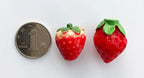 3D Stereo Strawberry Resin Fridge magnet Magnetic Refrigerator Stickers Fruit Magnet for Home Kitchen Decorations - Grand Goldman