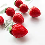 3D Stereo Strawberry Resin Fridge magnet Magnetic Refrigerator Stickers Fruit Magnet for Home Kitchen Decorations - Grand Goldman