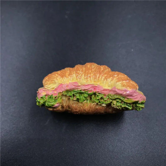 3D Creative Resin Artificial Food Food Crafts Spot Beijing Roast Duck Pizza Hot Dog Bread Hamburger Resin Refrigerator Magnet - Grand Goldman