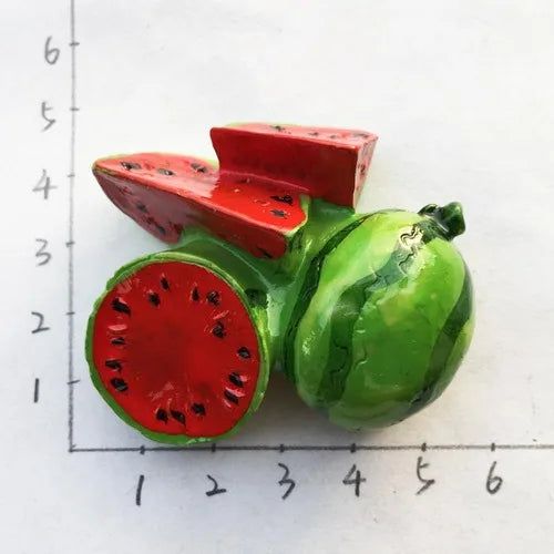 3D Cute Magnets for Fridge Imitation Fruit Fridge Magnetic Stickers Children's Early Education Home Kitchen Decor Accessories - Grand Goldman