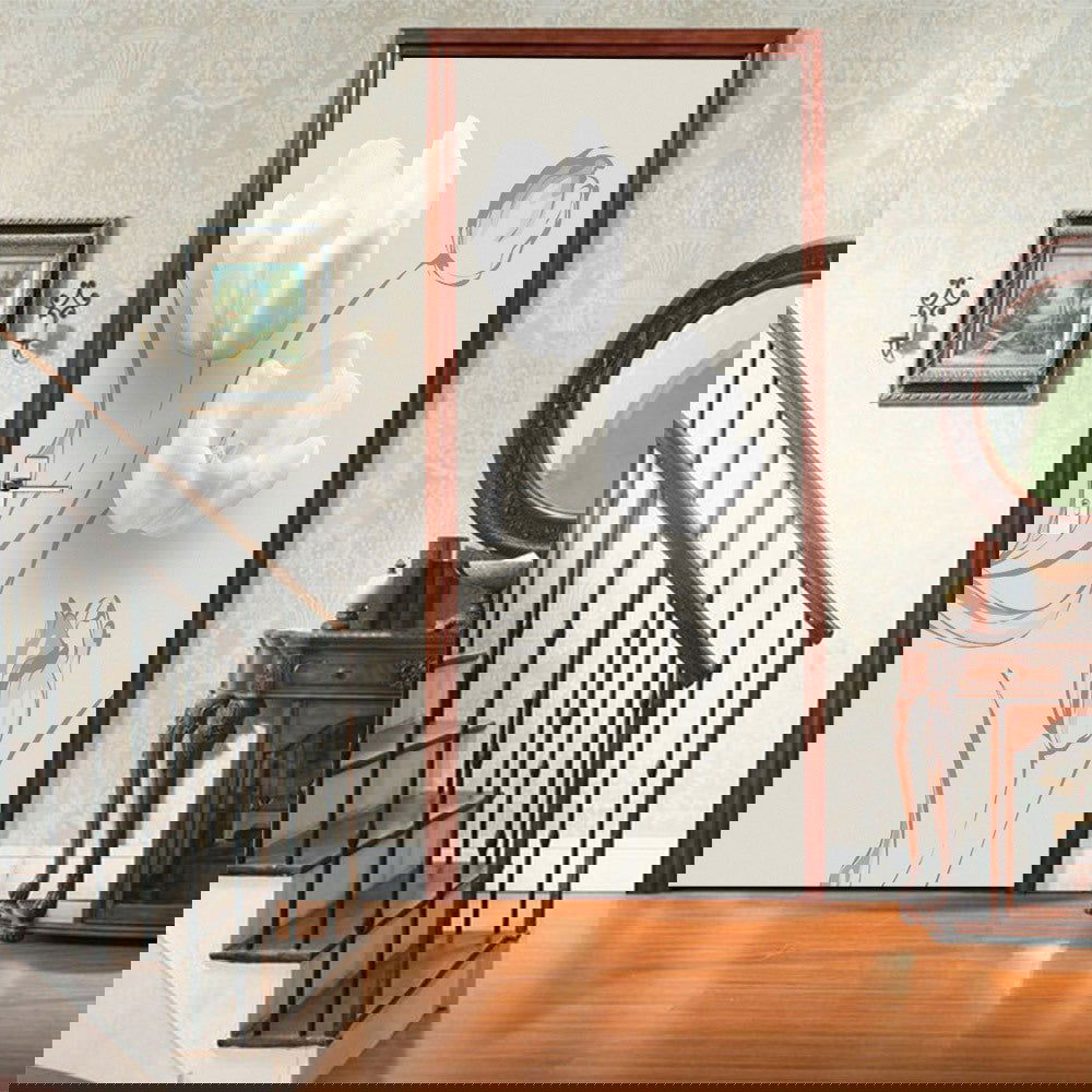 3D PVC Wall Stickers Self-adhesive Door Wallpaper Bookcase Art Living Room Poster Door Poster - Grand Goldman