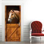 3D PVC Wall Stickers Self-adhesive Door Wallpaper Bookcase Art Living Room Poster Door Poster - Grand Goldman