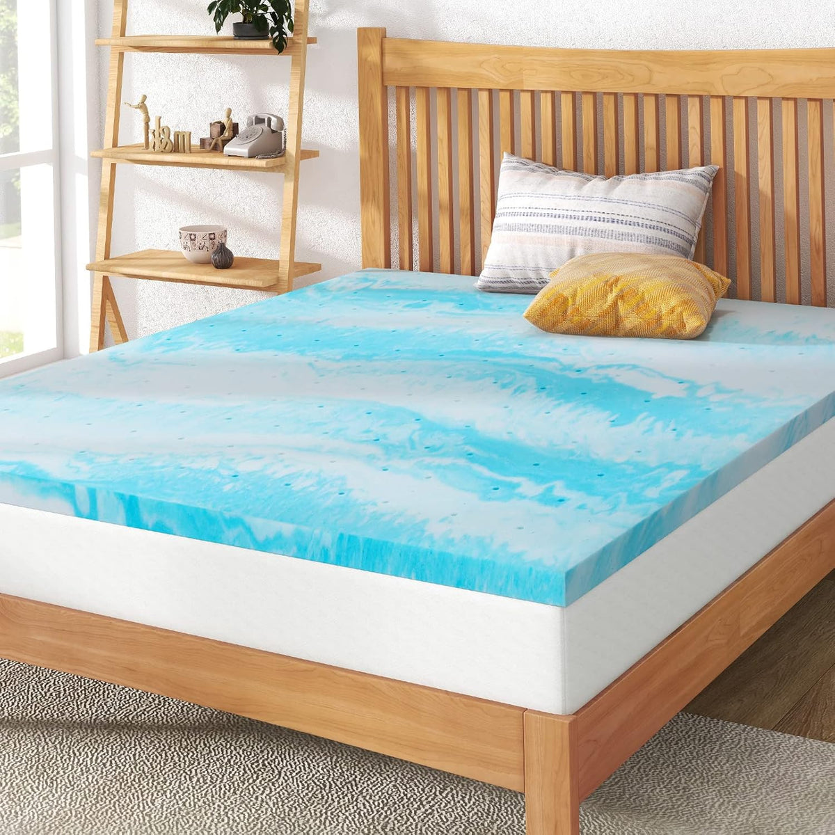 3 Inch Gel Memory Foam Mattress Topper Twin Size, CertiPUR-US Certified - Grand Goldman