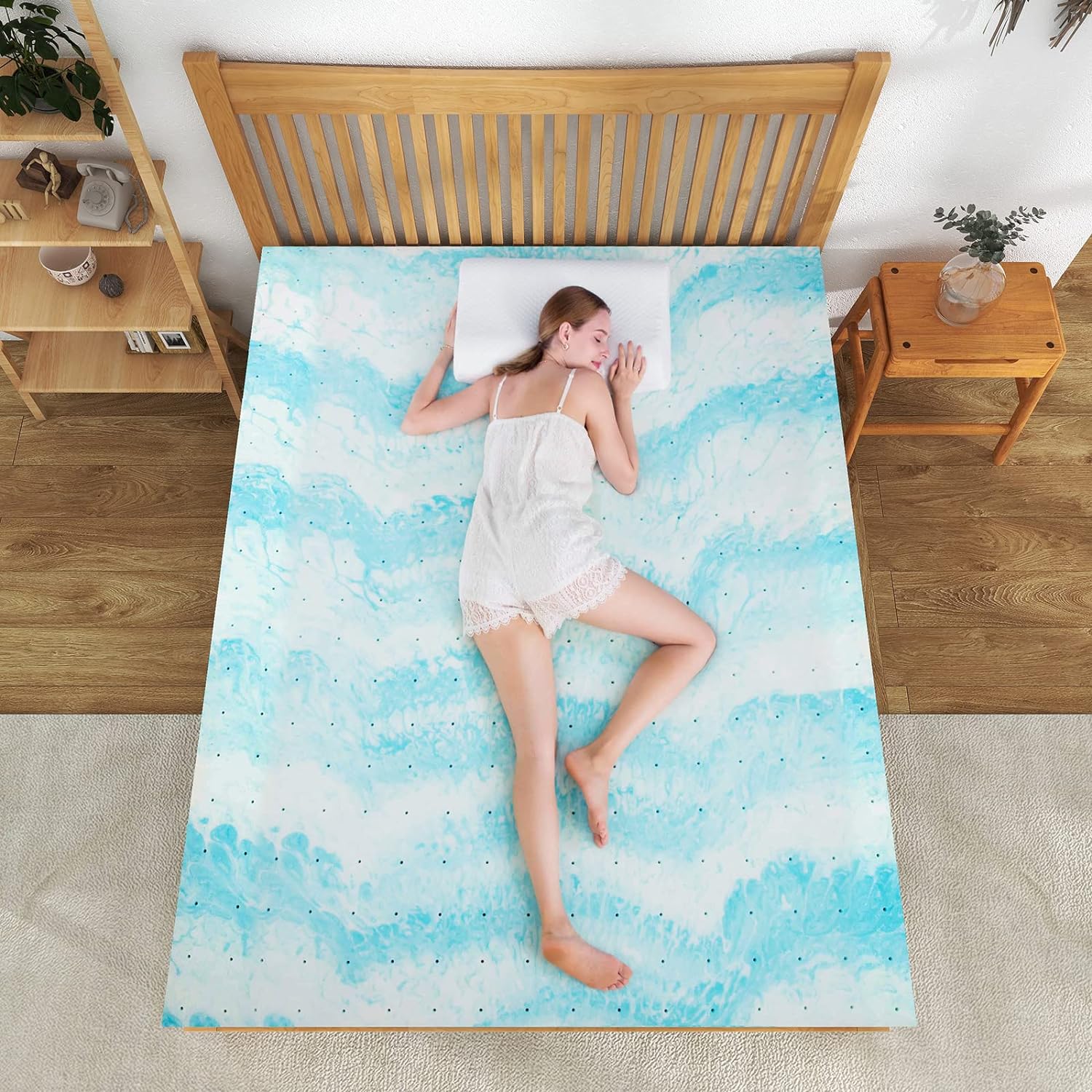 3 Inch Gel Memory Foam Mattress Topper Twin Size, CertiPUR-US Certified - Grand Goldman