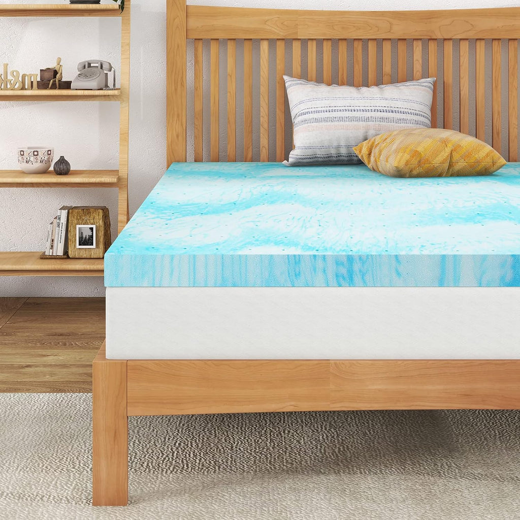 3 Inch Gel Memory Foam Mattress Topper Twin Size, CertiPUR-US Certified - Grand Goldman
