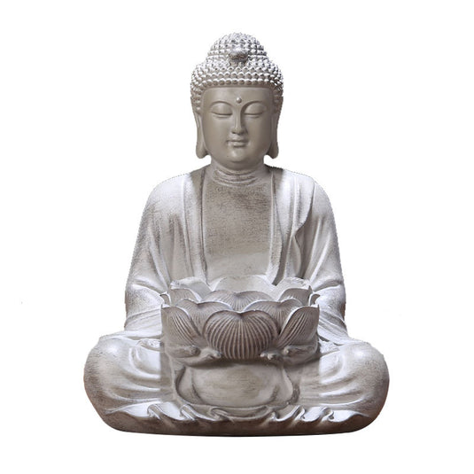 Statue de bouddha Zen chinois, décoration de bureau, aménagement paysager, artisanat en résine
