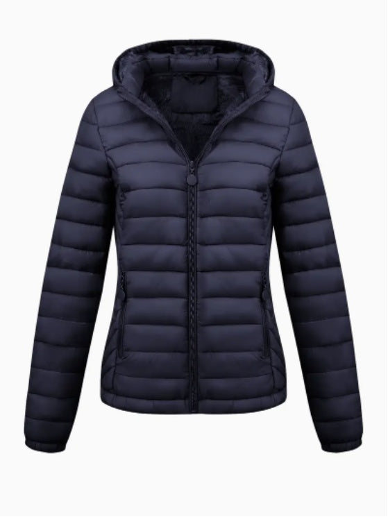 Women's Lightweight Hooded Winter Jacket - Grand Goldman