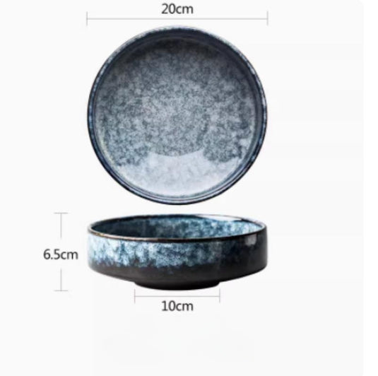 Japanese Vintage Frosted Ceramic Bowl Feature Restaurant Ideas