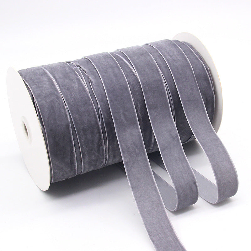 Household Portable Solid Color Velvet Ribbon
