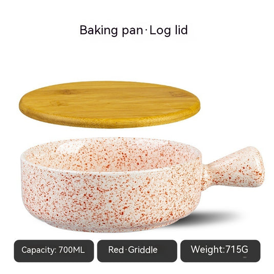 Japanese-style Set Handle Handle Plate Salad Bowl