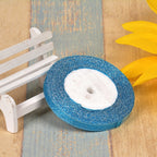 Bow Gold Silk Silver Polyester Ribbon