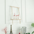 Hand-woven tapestry shelf