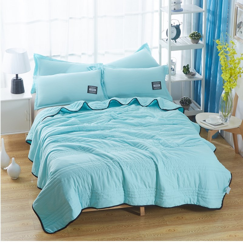 Cooling Blankets Pure Color Summer Quilt Plain Summer Cool Quilt Compressible Air-conditioning Quilt Quilt Blanket - Grand Goldman