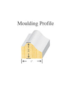 Self-Adhering, Repositionable, Applied Wall Moulding Panels/Wainscotting ~ Get The Custom, high-end Look, Quickly and Easily! (22"w x 24"h x 3/4"p)