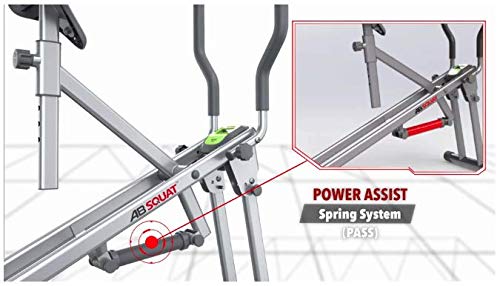 Machine d'entraînement Star Uno Ab Squat - Exercice de squat assisté et entraînement des fessiers pour tonifier et raffermir les muscles, gris