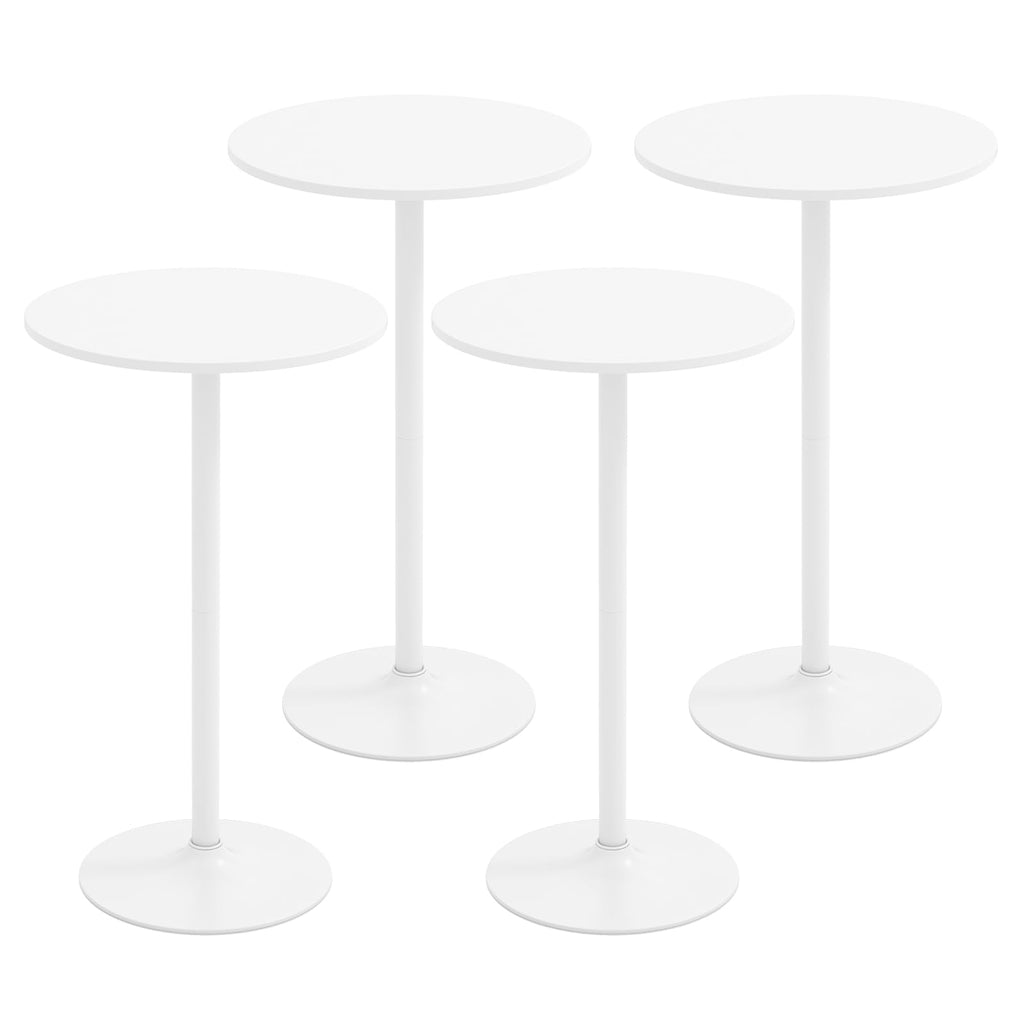 Giantex Two-in-one Bar Table with Detachable Pole, Metal Base, 24" Round Top, 40"/22" Two Convertible Height, Cocktail Table, Coffee Table, Pub Table for Dining Room, Restaurant, Kitchen (1, Black)