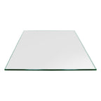 16 inch Square Glass Table Top - Tempered - 1/4" Thick Glass Surface, Safe Flat Polished, Eased Corners, Multipurpose for Dining Table, Patio, Coffee and End Table