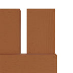 Builders Edge 070120059471 Venezianas de Vinil Padrão Três Espaçadas, Board-n-Batten, Inclui Espigões de Instalação Correspondentes (Por Par), 59 pol. A, Cedro Tratado 471