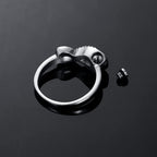 Infinity Mini Ring Hold Loved Ones Ashes Cremation Urn Ring for Women Finger Ring Memorial Jewelry