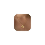 Bheop Gold Bubble Letter Necklace for Women Dainty 14K Gold Plated Balloon Initial Necklaces for Women Trendy Cute Chunky Charm Name Pendant M Necklace Fashion Jewelry Gifts