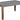 Alaterre Furniture Newport 36" L Faux Concrete and Wood Coffee Table
