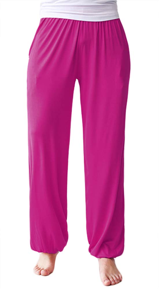 AvaCostume Men's Lightweight Loose Yoga Pants Elastic Waist Modal Yoga Harem Pants