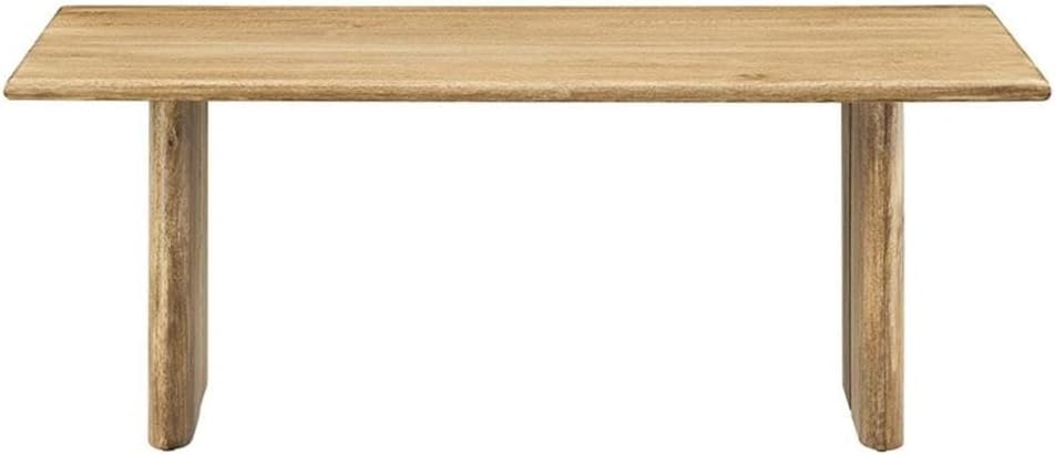 Modway Amistad 44" Rectangular Solid Wood Modern Farmhouse Coffee Table in Oak