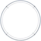 Convenience Concepts Royal Crest 2 Tier Round Glass Coffee Table, Clear Glass / Chrome Frame