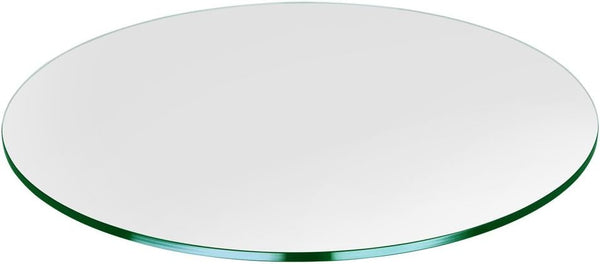 25 inch Round Glass Table Top - Tempered - 1/4" Thick Glass Surface, Safe Flat Polished, Multipurpose for Dining Table, Patio, Coffee and End Table