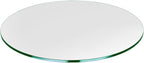 25 inch Round Glass Table Top - Tempered - 1/4" Thick Glass Surface, Safe Flat Polished, Multipurpose for Dining Table, Patio, Coffee and End Table
