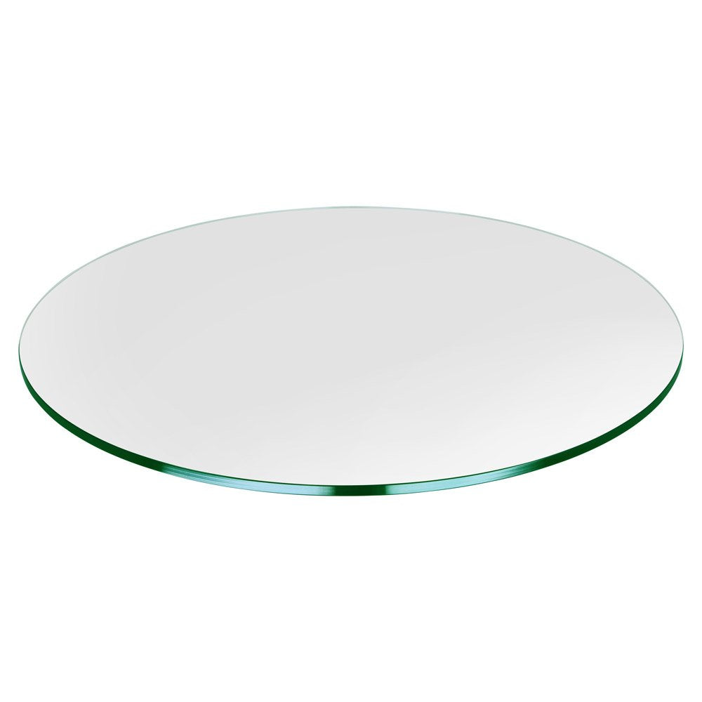 25 inch Round Glass Table Top - Tempered - 1/4" Thick Glass Surface, Safe Flat Polished, Multipurpose for Dining Table, Patio, Coffee and End Table
