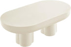 Modway EEI-6763-WHI Caspian Oval Concrete Coffee Table, White