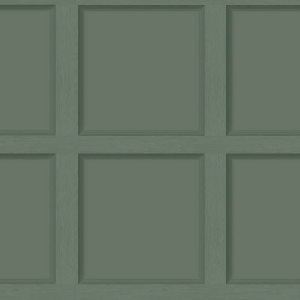Holden Decor Moderne træpanel 3D-effekt træpaneler Tapet Feature Væg 10m Rulle [Grøn 12982]