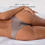 VISSAY Kvinders Frække Undertøj 6-Pak - Sømløse Usynlige Trusser med Satin Hipsters Trusser, Åndbar Blød Sexet Lingeri, Usynlig Komfort til Hverdagsbrug (Ropa Interior Mujer)(XS)