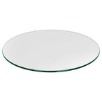 25 inch Round Glass Table Top - Tempered - 1/4" Thick Glass Surface, Safe Flat Polished, Multipurpose for Dining Table, Patio, Coffee and End Table